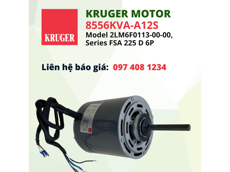 Motor Kruger 8556KVA-A12S (Model 2LM6F0113-00-00, Series FSA 225 D 6P)