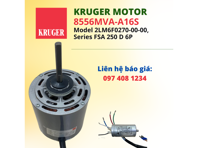 Motor Kruger 8556MVA-A16S (Model 2LM6F0270-00-00, Series FSA 250 D 6P)