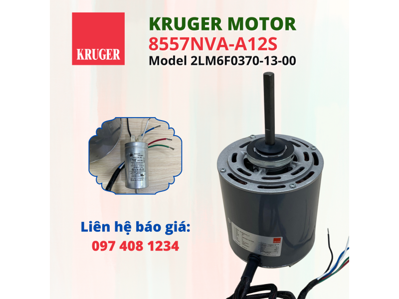 Motor Kruger 8557NVA-A12S (Model 2LM6F0370-13-00)