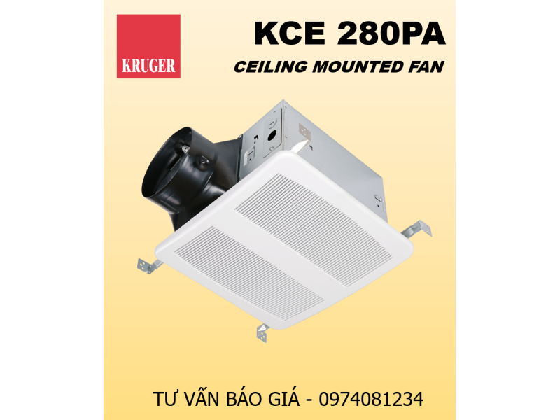 QUẠT GẮN TRẦN KRUGER KCE 280PA - CELLING MOUNTED FAN