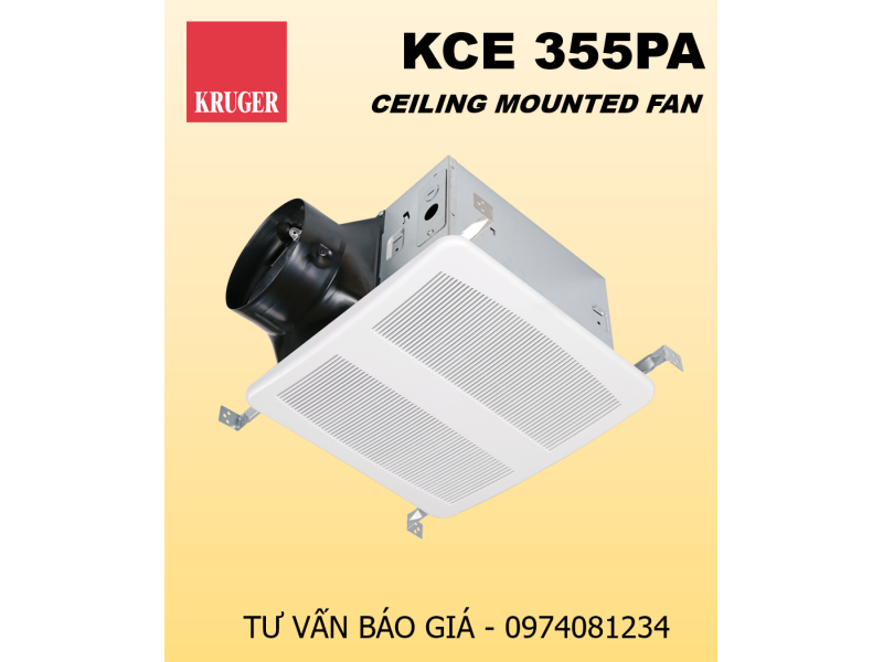 QUẠT GẮN TRẦN KRUGER KCE 355PA - CELLING MOUNTED FAN