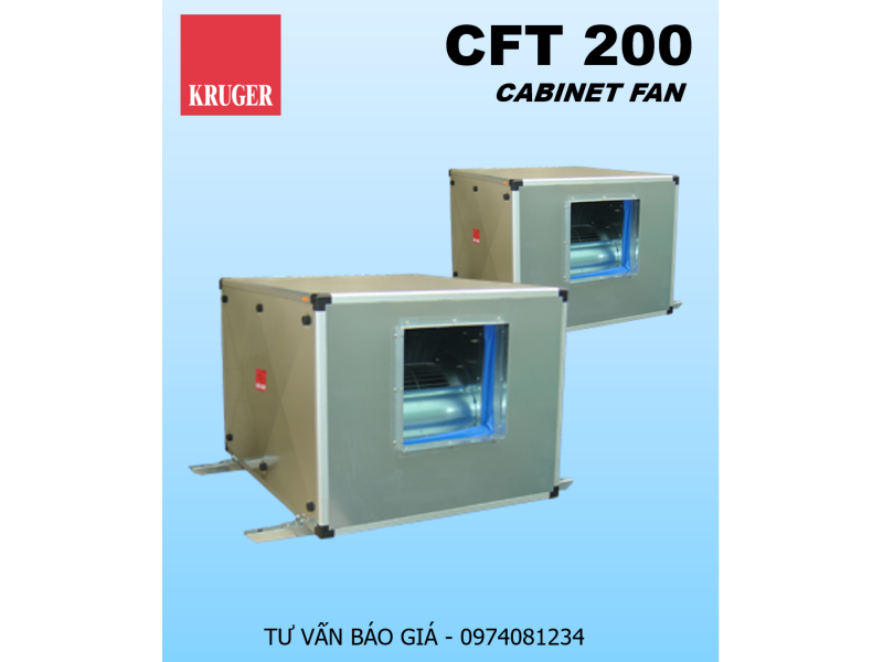 QUẠT HỘP LY TÂM KRUGER CFT 200 - CABINET FAN