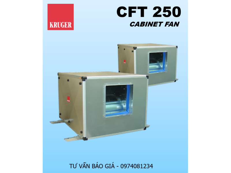 QUẠT HỘP LY TÂM KRUGER CFT 250 - CABINET FAN