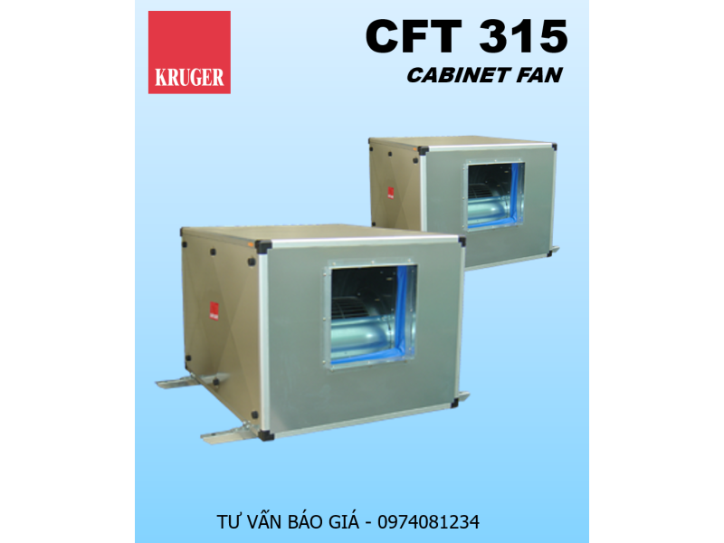 QUẠT HỘP LY TÂM KRUGER CFT 315 - CABINET FAN