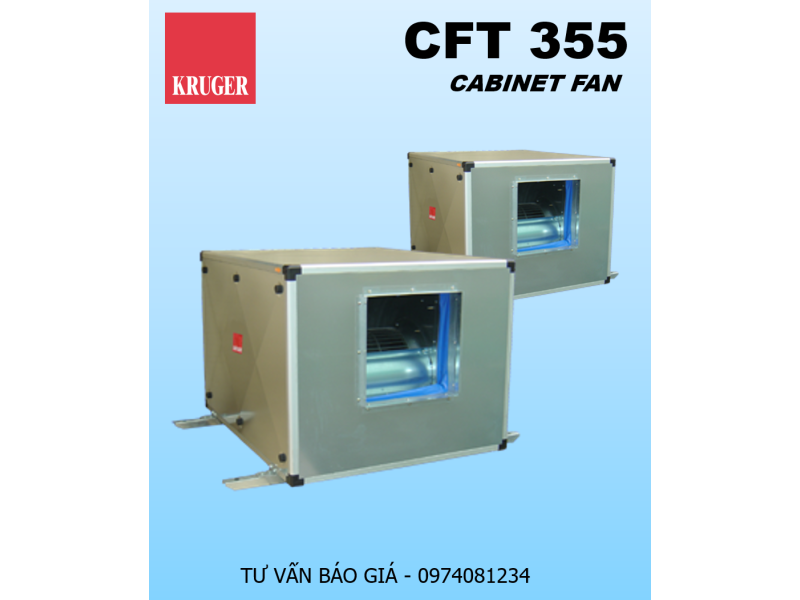 QUẠT HỘP LY TÂM KRUGER CFT 355 - CABINET FAN