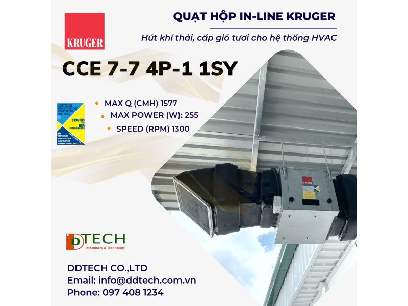 Quạt Kruger CCE 7-7 4P-1 1SY