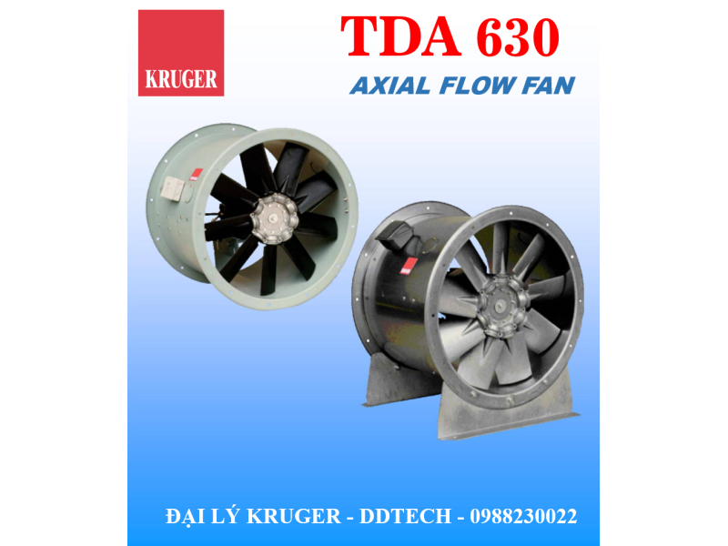 QUẠT HƯỚNG TRỤC KRUGER TDA 630 - AXIAL FLOW FAN