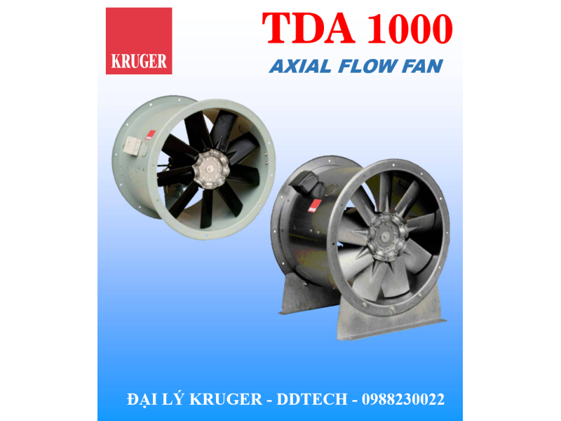 QUẠT HƯỚNG TRỤC KRUGER TDA 1000 - AXIAL FLOW FAN