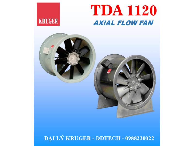 QUẠT HƯỚNG TRỤC KRUGER TDA 1120 - AXIAL FLOW FAN