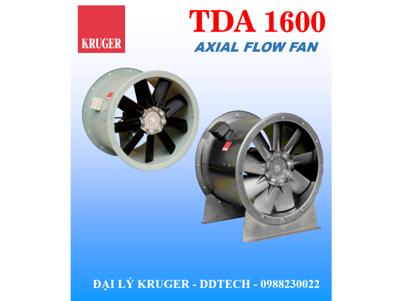 QUẠT HƯỚNG TRỤC KRUGER TDA 1600 - AXIAL FLOW FAN