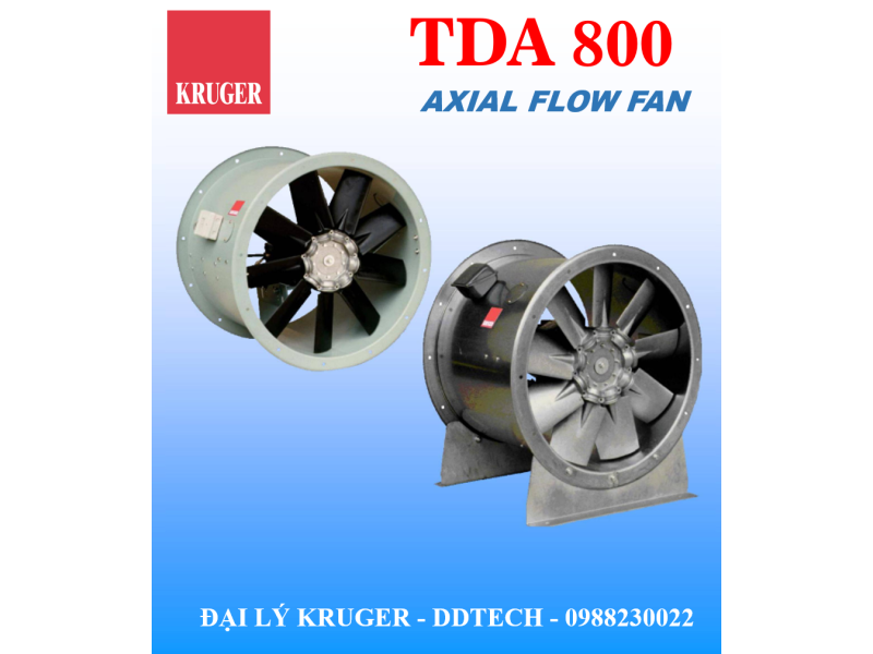 QUẠT HƯỚNG TRỤC KRUGER TDA 800 - AXIAL FLOW FAN