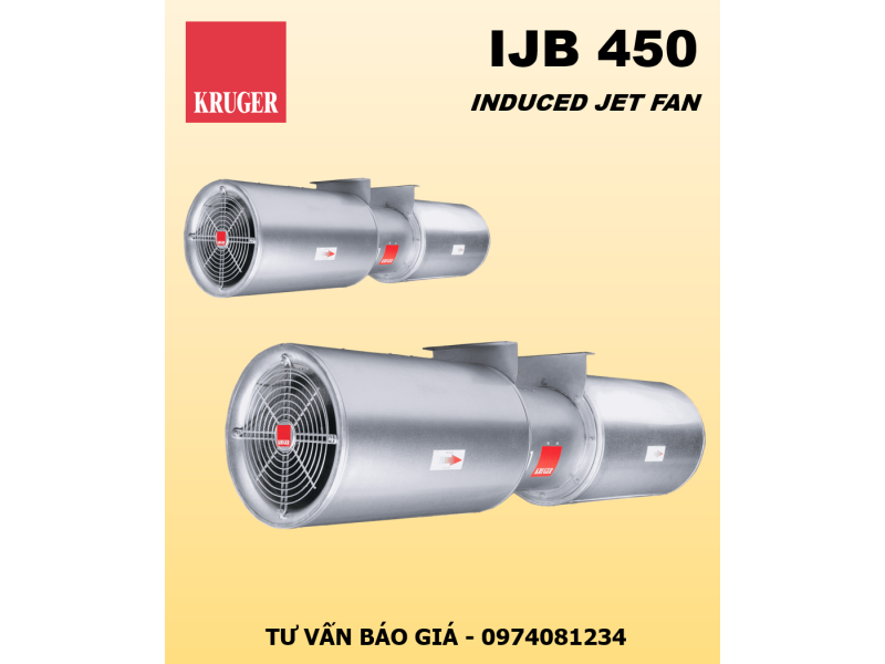 QUẠT PHẢN LỰC KRUGER IJB 450 - INDUCED JET FAN