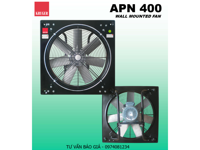 QUẠT GẮN TƯỜNG KRUGER APN 400 - DIRECT DRIVEN PROPELLER FAN