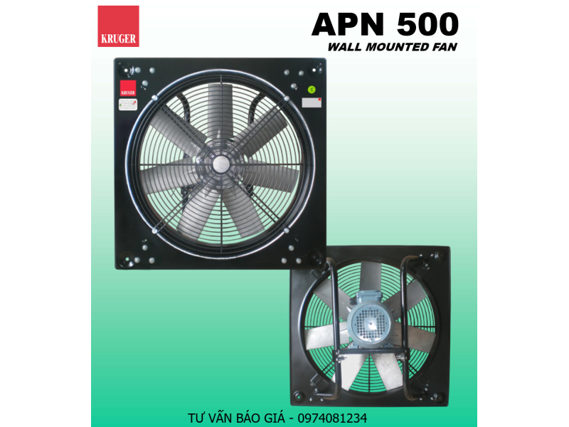 QUẠT GẮN TƯỜNG KRUGER APN 500 - DIRECT DRIVEN PROPELLER FAN