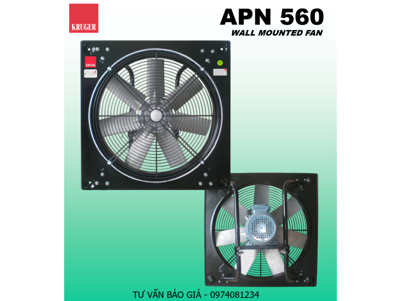 QUẠT GẮN TƯỜNG KRUGER APN 560 - DIRECT DRIVEN PROPELLER FAN