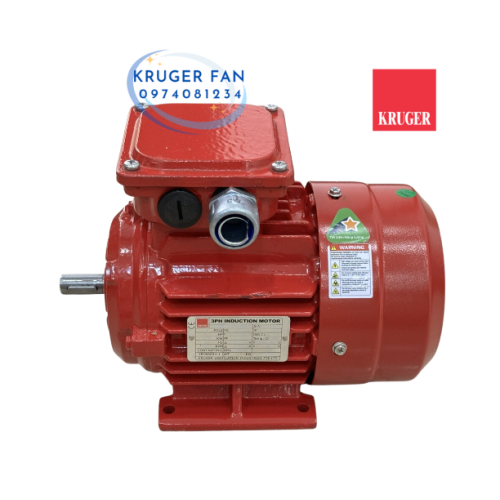 Motor Kruger chịu nhiệt 300℃ trong 2h - Motor cho quạt chống cháy Kruger