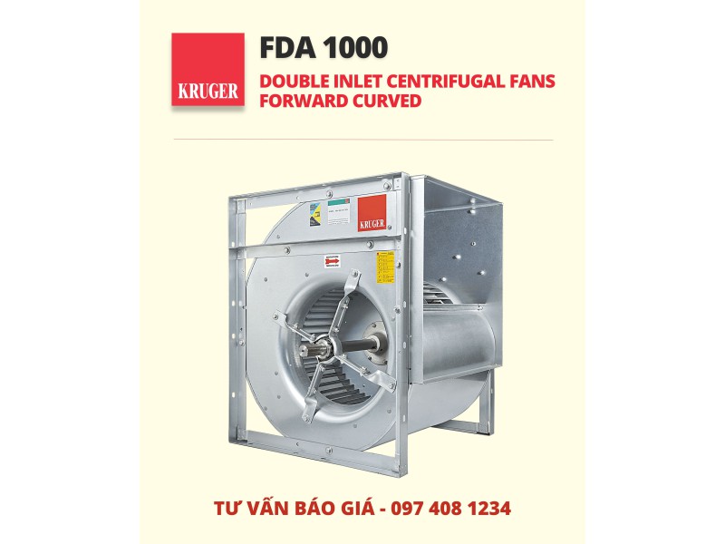 Quạt ly tâm Kruger FDA 1000 - Double Inlet Centrifugal Fans - Forward Curved