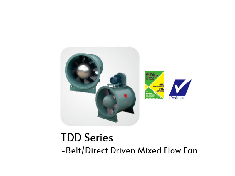 QUẠT THÔNG GIÓ KRUGER/KRUGER VENTILATION - TDD SERIES - AXIAL FLOW FAN - DIRECT DRIVEN TYPE