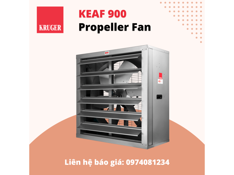 QUẠT THÔNG GIÓ NÔNG NGHIỆP/AGRICULTURE FANS KRUGER KEAF 900