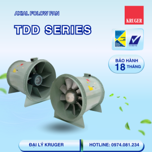 QUẠT THÔNG GIÓ KRUGER/KRUGER VENTILATION - TDD SERIES - AXIAL FLOW FAN - DIRECT DRIVEN TYPE