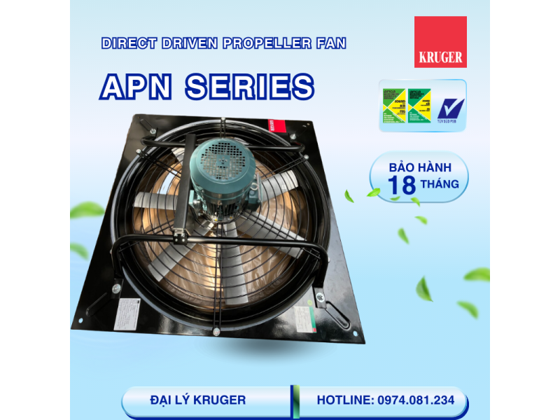 QUẠT GẮN TƯỜNG KRUGER APN 710 - DIRECT DRIVEN PROPELLER FAN