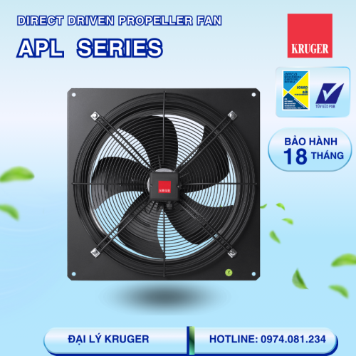 [CÓ SẴN] Quạt gắn tường Kruger APL 630 4P-1 1S - 12640 m3/h - Đại lý chính hãng