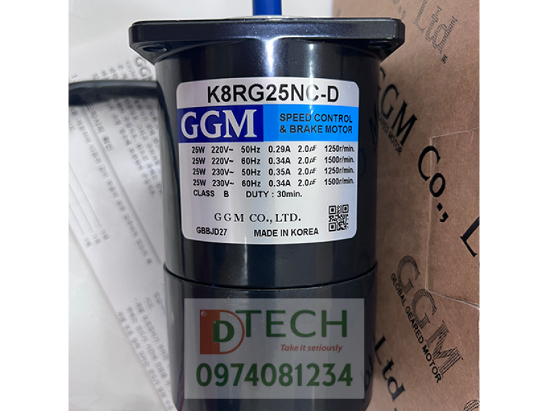 Động cơ giảm tốc K8RG25NC-D (GGM - Korea)