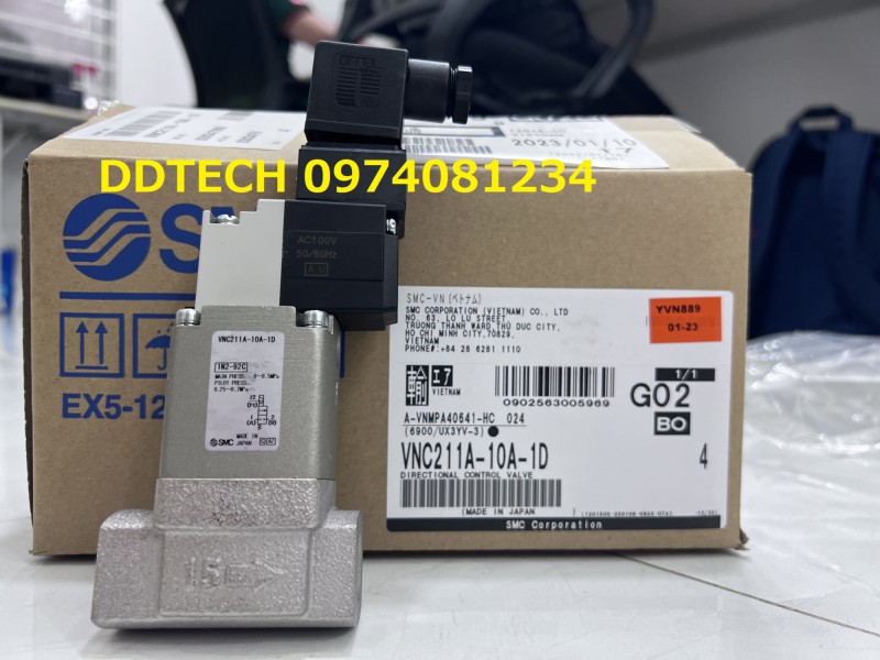 Van định hướng/External Pilot Solenoid Valve SMC VNC211A-10A-1D